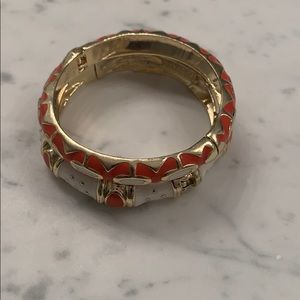 Fornash Bangle Set in Orange and Cream